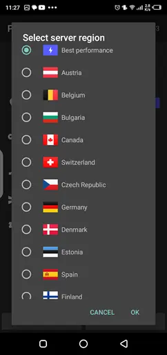 Screenshot 1 of Psiphon Pro