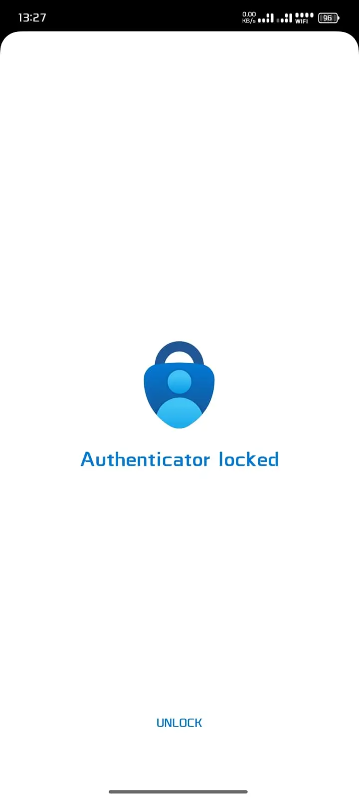 Screenshot 1 of Microsoft Authenticator