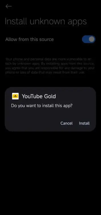 Screenshot 1 of YouTube Gold