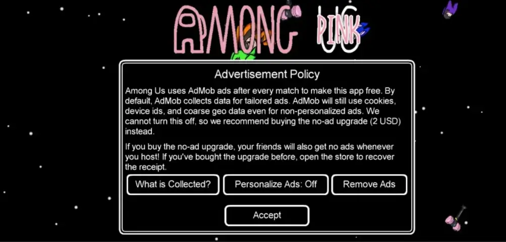 Screenshot 1 of Among Pink