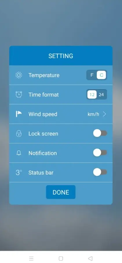 Screenshot 1 of Cuaca
