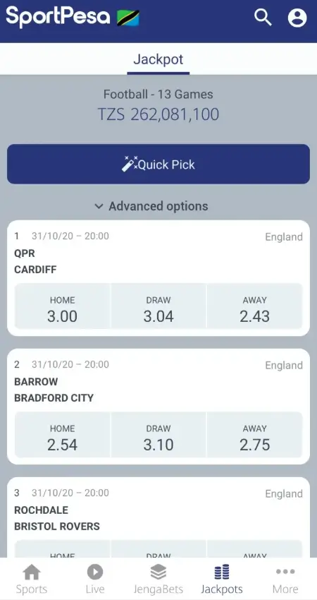 Screenshot 3 of SportPesa